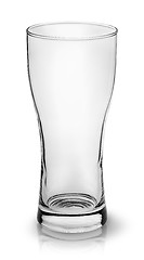 Image showing Empty small beer glass top view