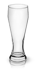 Image showing Empty beer glass top view