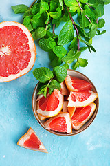 Image showing grapefruit and juice