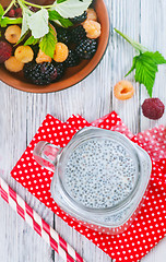 Image showing Milk with chia