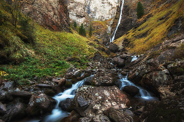 Image showing Waterfall on river Shinok