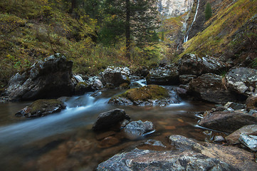 Image showing Waterfall on river Shinok