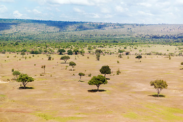 Image showing view to maasai mara savannah landscape in africa