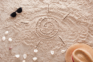 Image showing The abstract sandy tropical beach