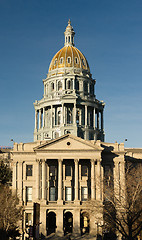 Image showing Denver Colorado Capital Building Government Dome Architecture