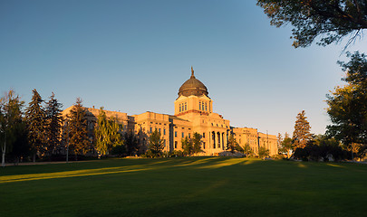 Image showing Horizontal Front View Capital Dome Helena Montana State Building