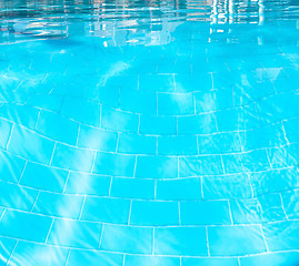 Image showing The abstract swimming pool