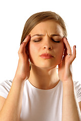 Image showing Woman with headache