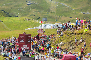 Image showing  Banette Caravan in Alps - Tour de France 2015