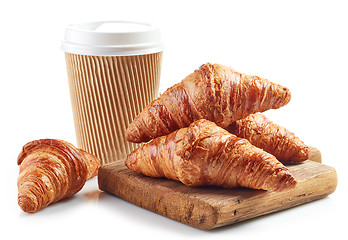 Image showing freshly baked croissants 