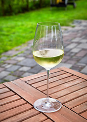 Image showing glass of wine
