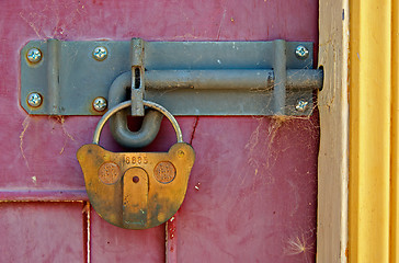 Image showing locked door