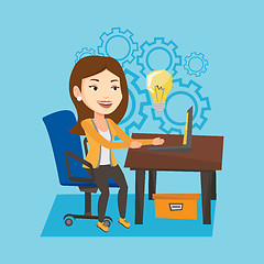 Image showing Successful business idea vector illustration.