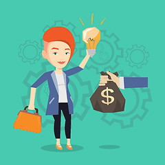 Image showing Successful business idea vector illustration.