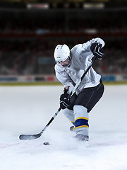 Image showing ice hockey player in action