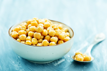 Image showing boiled chickpeas