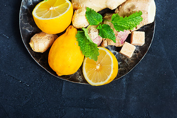 Image showing fresh ingredients for tea