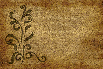 Image showing floral grunge design