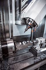 Image showing Metalworking CNC milling machine.