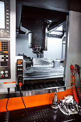 Image showing Metalworking CNC milling machine.