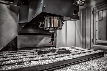 Image showing Metalworking CNC milling machine.