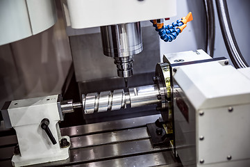 Image showing Metalworking CNC milling machine.