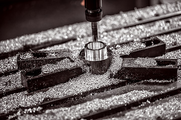 Image showing Metalworking CNC milling machine.