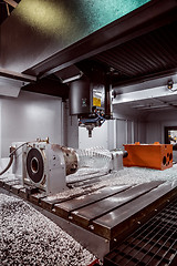 Image showing Metalworking CNC milling machine.