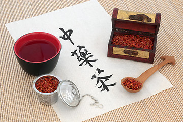Image showing Chinese Safflower Herb Tea