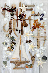 Image showing Abstract Decorative Seaside Collage