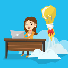 Image showing Successful business idea vector illustration.