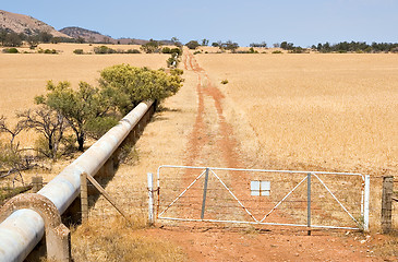 Image showing pipe through farm