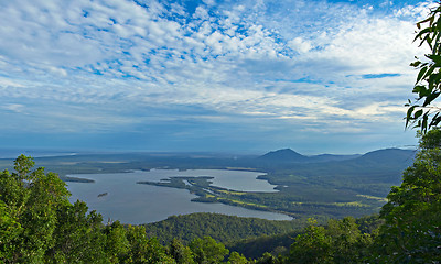 Image showing looking over the lake