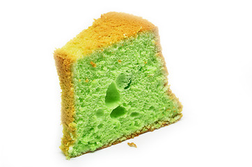 Image showing Pandan chiffon cake