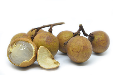 Image showing Longan on white background