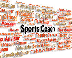 Image showing Sports Coach Shows Physical Exercise And Coaching