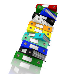 Image showing Stack Of Files For Getting Office Organized