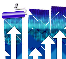 Image showing Finance Graph Indicates Accounting Forecast And Figures