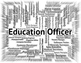 Image showing Education Officer Means Occupation Occupations And Educated
