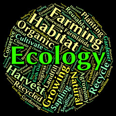 Image showing Ecology Word Indicates Protected Protection And Earth