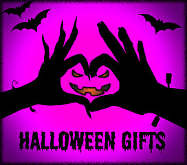 Image showing Halloween Gifts Indicates Trick Or Treat And Celebrate