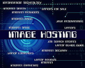 Image showing Image Hosting Indicates Computer Pictures And Snapshot
