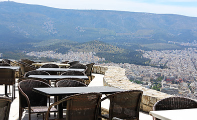 Image showing Restaurant Terrace View