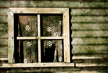 Image showing old grunge window