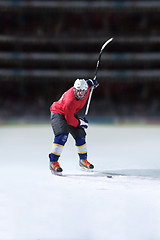 Image showing ice hockey player in action