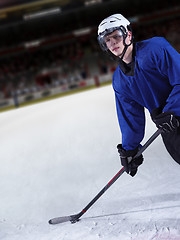 Image showing ice hockey player in action