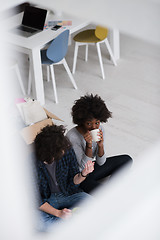 Image showing Relaxing in new house