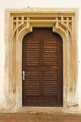 Image showing detailed entrance of old church