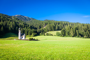 Image showing The Church of San Giovanni in Dolomiti Region - italy