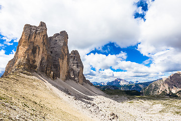 Image showing Landmark of Dolomites - Tre Cime di Lavaredo